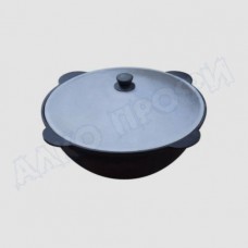 Казан чугунный с крышкой 12л плоское дно Казан чугунный с крышкой 12л плоское дно