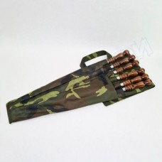 Набор шампуров в чехле с мангалом Набор шампуров в чехле с мангалом