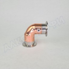 Угол (отвод) медный 90 градусов 2" с ниппелем